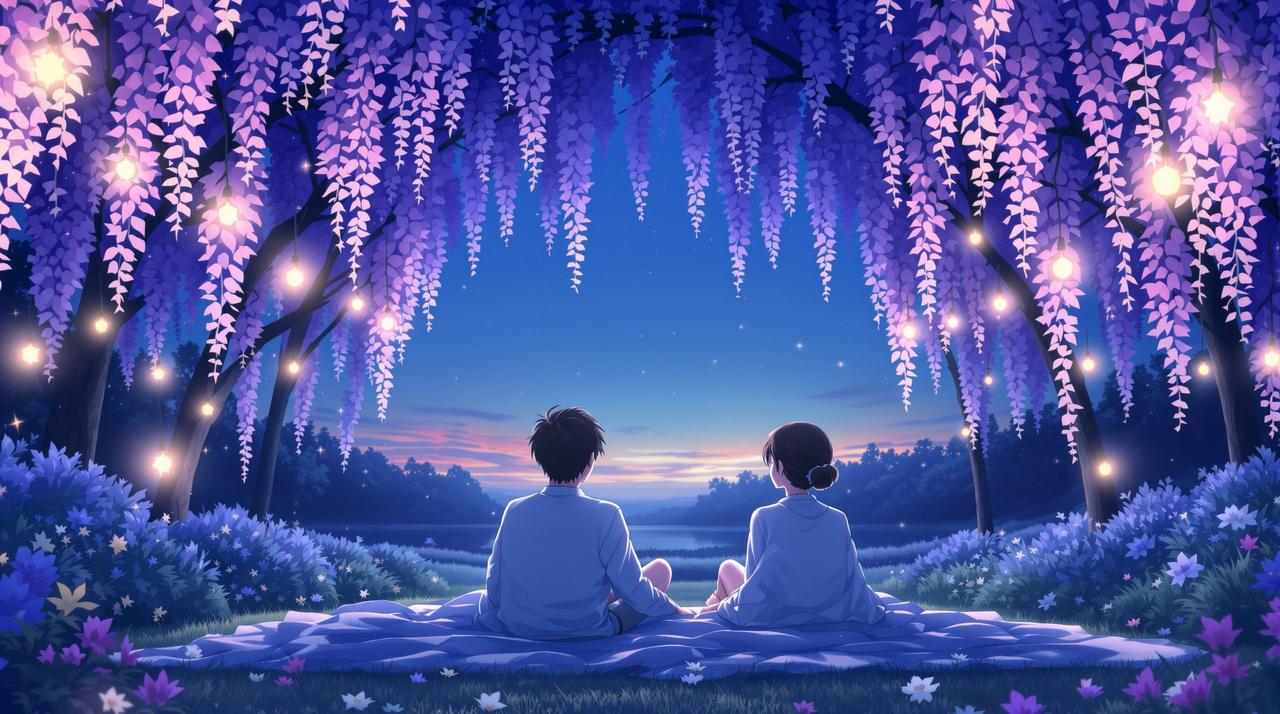 黄豆短剧资讯 - 七夕特别企划:「紫藤之约」情侣短剧马拉松